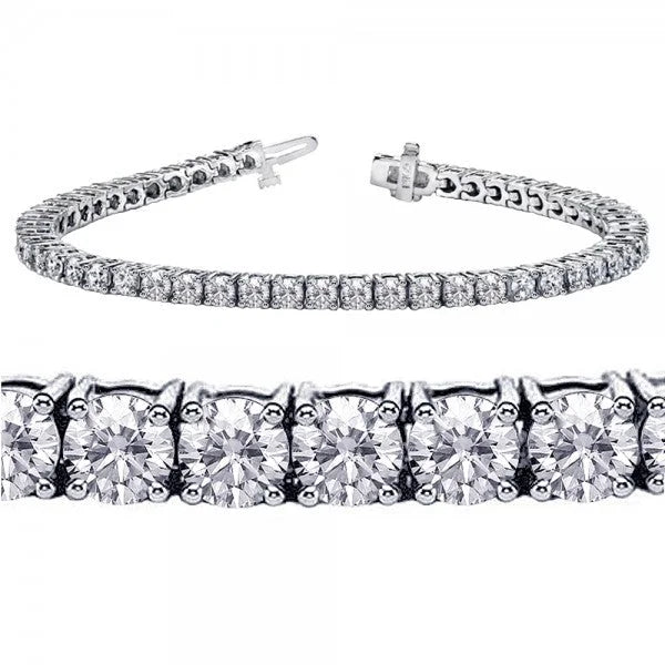 18K WHITE GOLD 9 CARAT DIAMOND TENNIS BRACELET